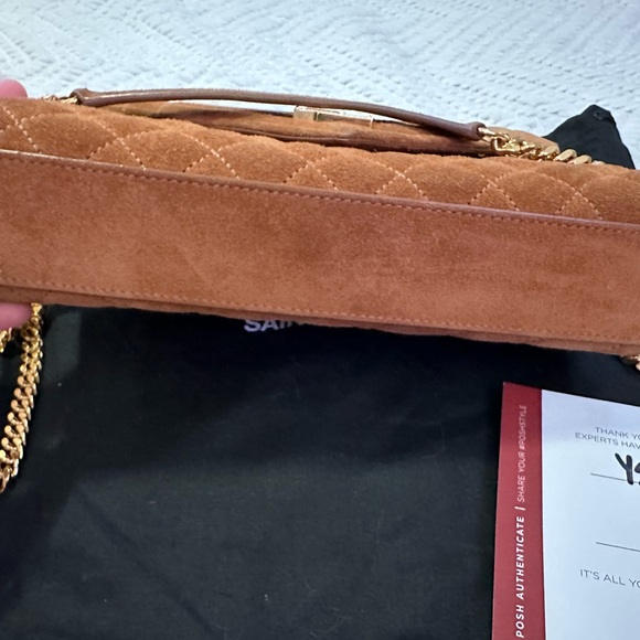 YSL Suede Medium Envelope Crossbody - Picture 4 of 9